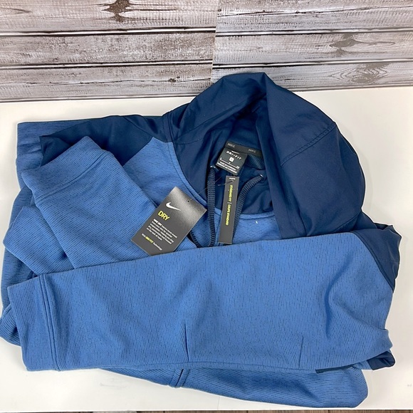 Men’s Nike Dry Full Zip Fleece Training Top - Picture 5 of 6